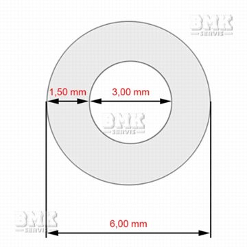 Obrázek Hadice silikonová D06,0xd3,00x300mm