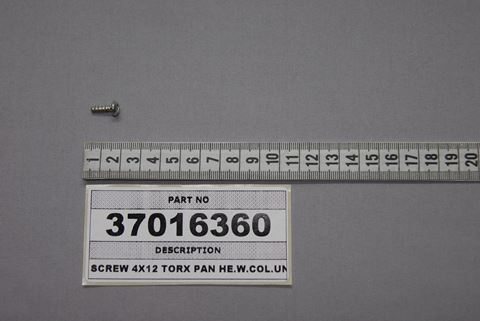 Obrázek z SCREW 4X12 TORX PAN HE.W.COL.UND.HE.SER. 