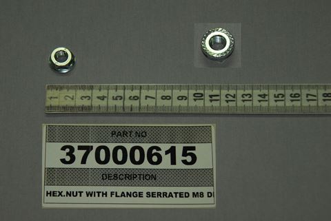 Obrázek z HEX.NUT WITH FLANGE SERRATED M8 DIN6923 