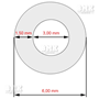 Obrázek z Hadice D06,0xD3,00x180mm průhledná, 60 .. 