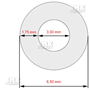 Obrázek z Hadice D06,5xD3,00x255mm, neprůhledná tkanina, ver 