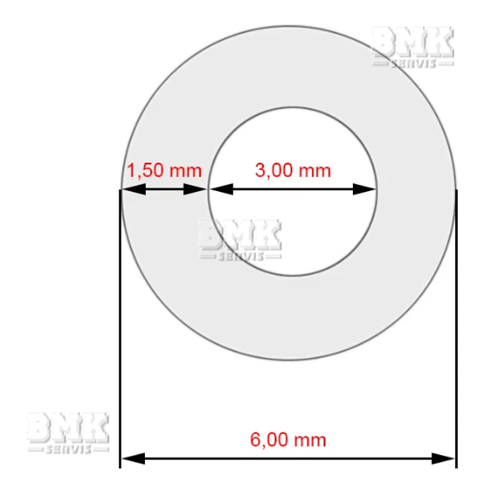 Obrázek z Hadice SIL D06,0xD3,00x190mm průhledná. 