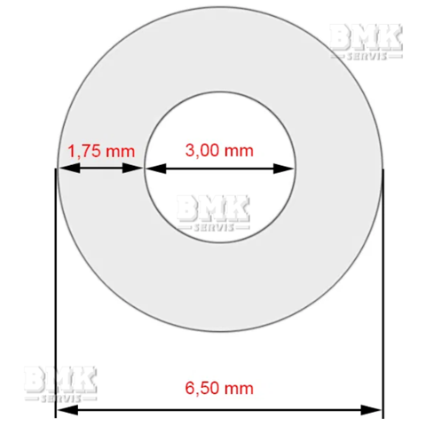 Obrázek z Hadice D06,5xD3,00x280mm, neprůhledná tkanina 
