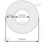 Obrázek z Hadice D06,5xD3,00x280mm, neprůhledná tkanina 