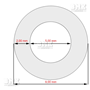 Obrázek z Hadice D08,7xD4,70x250mm průhledná, 70 