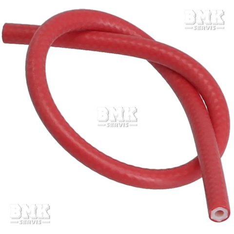 Obrázek z Hadice SIL/tkanina D06,5xD3,0 červená 340mm,G 